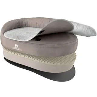 Knuffelwuff Orthopädisches Hundebett Jessy aus Nylongewebe XL 120 x 75cm Beige