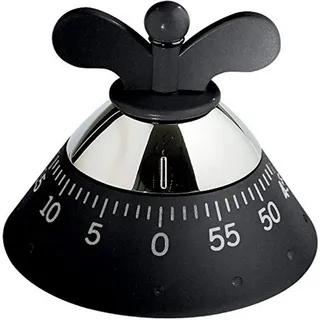 Alessi A09 B Küchentimer 10,5 cm schwarz