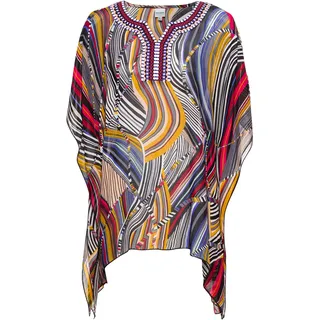 Viskose-Bluse, Druck rot, 52/54