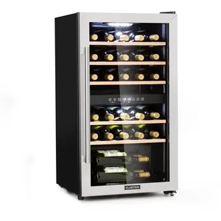 Weinkühlschrank 2 Zonen Wein Flaschenkühlschrank 29 Weinflaschen Kühlschrank