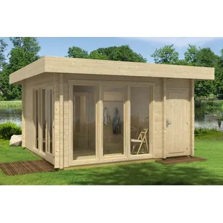 FinnTherm Gartensauna Cubus-70 E 498 cm) x 498 cm