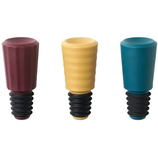 IKEA AUXID Stöpsel 3er-Set versch. Farben