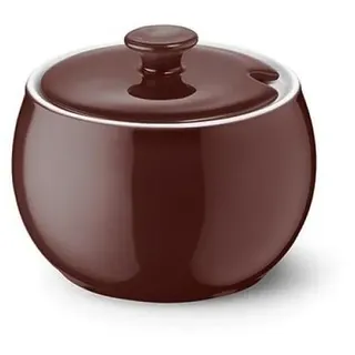 Dibbern Zuckerdose Dibbern Solid Color Zuckerdose 0,3 l, Hartporzellan braun