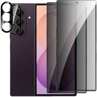 Sichtschutz Schutzfolie Für Samsung Galaxy Z Fold 8 Ultra | 2 Stück Sichtschutz Schutzfolie Für Samsung Galaxy Z Fold 8 Ultra mit 2 Stück Kamera Panzerfolie, 9H Härte