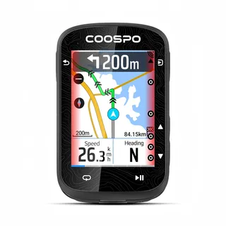 COOSPO Farbtouchscreen GPS Fahrradcomputer CS600, Wireless IPX7 Wasserfestes Fahrrad-GPS-Tachometer mit Bluetooth/ANT+, Hintergrundbeleuchtung & Routennavigation, unterstützt Fahrradradar & 36H