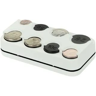 HR Autocomfort Münzetui Weisse Euro Münzbox Münzkapsel Münzdose Kapsel Dose für Münzen weiß