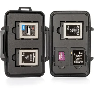 Integral Speicherkartenetui für 2 SD- – 2 Micro SD + 3CF