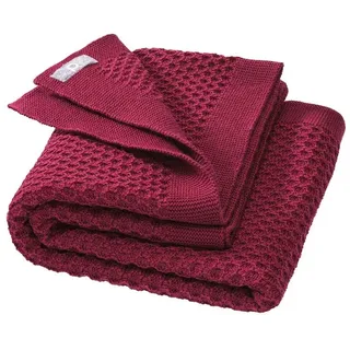 Disana Waben-Strickdecke 80x100 cm cassis