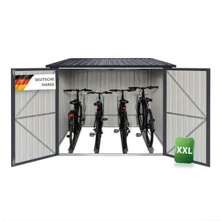 Albatros Premium Fahrradgarage verzinktes Metall Anthrazit 203x198x162 cm