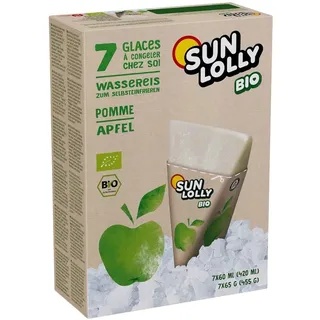 Sun Lolly Wassereis Apfel Bio 12 Kartons à 7 x 60ml (420ml) Wassereis