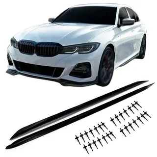Seitenschwelleransätze, schwarz matt passend für BMW 3er, G20, G21 2018-2023