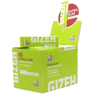 Gizeh Super Fine Extra Slim Zigarettenpapier Cartine 50 Heftchen à 66 Blättchen