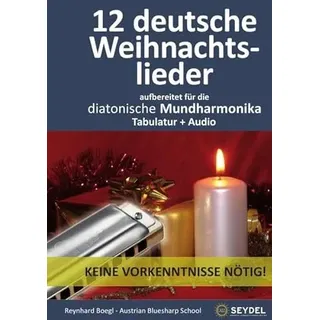 Harmonica Songbooks / 12 deutsche Weihnachtslieder: Für die diatonische Mundharmonika / Bluesharp - Tabulatur + Audio