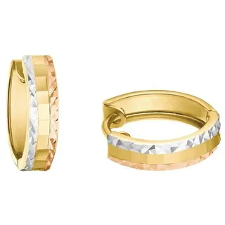 Amor Creolen Tricolor roségold 375