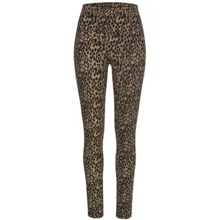 Buffalo Leggings mit Leoprint Braun/Schwarz 36/38