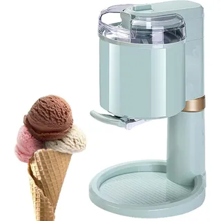 GYLFZDQ Haushalts-Eismaschine, 1-Liter-Softeismaschine für Zuhause, Bar, Café - Mini-Frucht-Softeismaschine Green,27 * 42.5cm