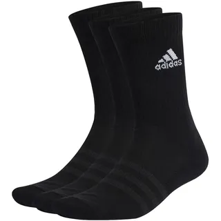 adidas Cushioned Crew Socken 3er Pack Black / White 46-48