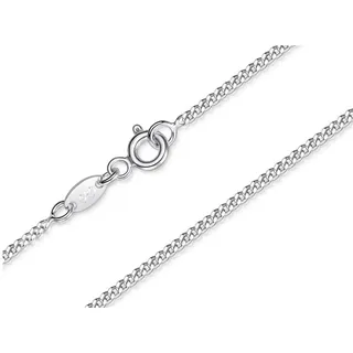 Silberkettenstore Silberkette Panzerkette 1,7mm - 925 Silber, Länge wählbar von 32-37cm silberfarben 33cm