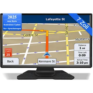 Navi für wohnmobile,7 Zoll,LKW navigationsgeräte GPS Auto Echtzeit-Verkehr mit HD Display und Sprachsteuerung Europa-Karte für Langstrecke,navigationsgeräte für Auto Stadtfahrten und Reisen