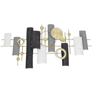 Dekoleidenschaft Wanddekoobjekt "Aesthetic" aus Metall, 77x39 cm, Wanddeko, Wandbild, Metallbild, 3D Wanddeko "Aesthetic" aus Metall bunt