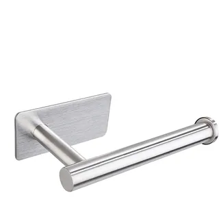 Klebehalter Toilettenpapierhalter, Klopapierhalter WC Ohne Bohren, Toilettenpapier Halterung Edelstahl Rostfrei Modernes Deko Handtuchhalter Für Innenbereich Zuhause Küche