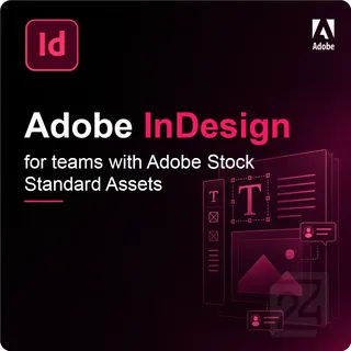 Adobe InDesign for Teams with Adobe Stock Standard Assets