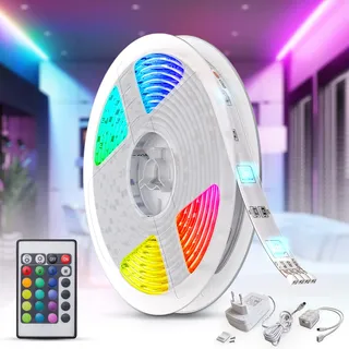 B.K.Licht LED Strip 5m B.K.Licht 24W RGB warmweiß