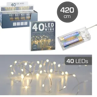 Cepewa LED Lichterkette Mikro 40er - silber