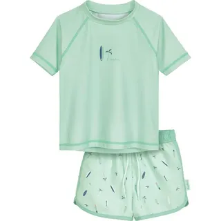 Playshoes UV-Schutz Bade-Set Surfbrett Palme in mint | 86-92