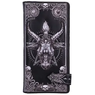 Nemesis Now Dekofigur Baphomet Geprägter Geldbeutel 18,5cm Portemonnaie Pentagramm braun