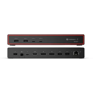 Lenovo ThinkPad Thunderbolt 4 Smart Dock 7500 - 8K/60Hz, 4K/144Hz, 2x DP, 1x HDMI, 1x TB4, 4x USB-A (10Gbps) 2x USB-C, 2.5 Gbit-LAN, 100W PD 3.1, 135W Netzteil