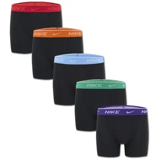 Nike Sportswear Boxershorts NHB 5PK COLOR WB COTTON BRIEF (5-St) für Kinder und Jugendliche, aus Baumwolle und Elasthan schwarz L (146/152/158)