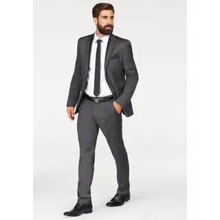 Bruno Banani Krawatte (Set, 2-St., mit Einstecktuch) inklusive Einstecktuch schwarz