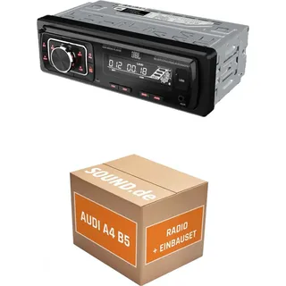JUST SOUND best choice for caraudio Autoradio Einbaupaket JBL Celebrity 150 für Audi A4 B5 + Chorus Kassette | Bluetooth USB