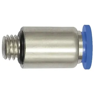 Riegler Gerade Steckverschraubung »Blaue Serie« mini, rund, M6, 207.006-6M