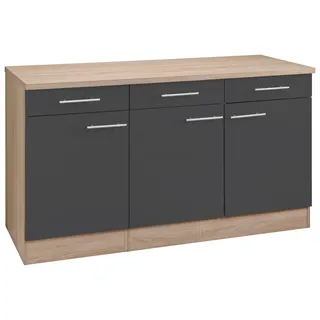 OPTIFIT Unterschrank Kalmar 150 x 60 x 85 cm Grau
