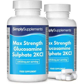Max Strength Glucosaminsulfat 2KCI - Maximale Stärke - 120 Tabletten - Versorgung für 2 Monate - SimplySupplements