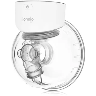 lionelo Fidi Free Simple Elektrische Muttermilchpumpe 180 ml, Tragbare 2-Phasen-Milchpumpe, Freihändig, Energiesparende Massage 9 Stufen, 3 Größen von Silikontrichtern Timer