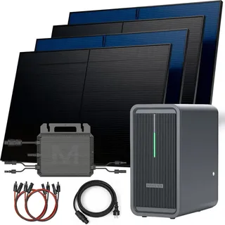 sunniva Balkonkraftwerk Bifacial 2000 W inkl. 2,24 kWh MARSTEK B2500-D