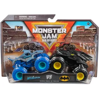 Spin Master Monster Jam - Original Zweier-Pack mit dem Batmobil vs. Megalodon