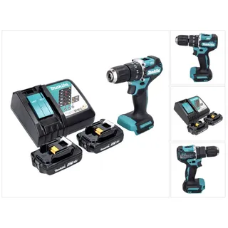 Makita DHP 487 RA Akku Schlagbohrschrauber 18 V 40 Nm Brushless + 2x Akku 2,0 Ah + Ladegerät