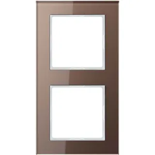 Jung Glasrahmen 2fach mokka AC 582 GL MO