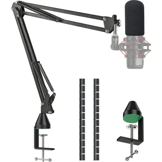 HyperX QuadCast Mikrofonarm - Mikrofonständer mit Popschutz kompatibel mit Hyperx QuadCast S Mikrofon Arm, Hyper x QuadCast Mikro Arm von YOUSHARES