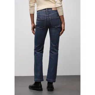 STREET ONE STREET ONE, Damen, Gr. 32, Länge 32, blau (schwarz indigo washed), Denim/Jeans, Obermaterial: 72% Baumwolle, 27% Polyester, 1% Elasthan, unifarben, bootcut fit lang, Jeans, mit Stretch