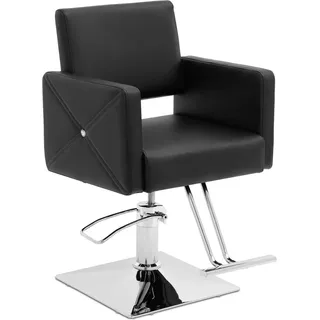 Physa Friseurstuhl mit Fußstütze Sitzhöhe 45-55 cm - 150 kg Schwarz