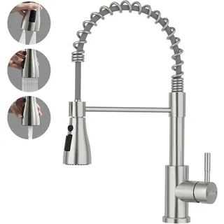 luxuskollektion Wasserhahn Küche mit Brause Weiß