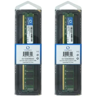 2x 2 GB DDR3 Arbeitsspeicher 1333 MHz Ram Modul CL9 240 Pin DIMM 1.5 V