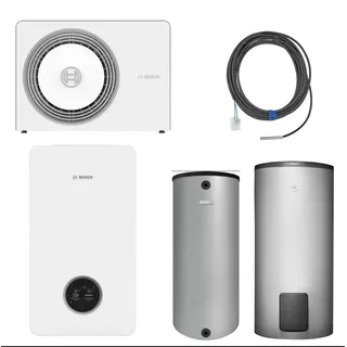 BOSCH 12 kW Wärmepumpen-Komplett Set  AW 12 OR-T, CS6800iAW 12 E, BH200,WH370