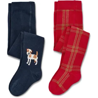 Tchibo - 2 Kinder-Strumpfhosen - Baby - Gr. 86/92 - dunkelblau