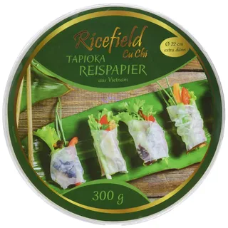 Ricefield Tapioka-Reispapier rund 22cm 300g